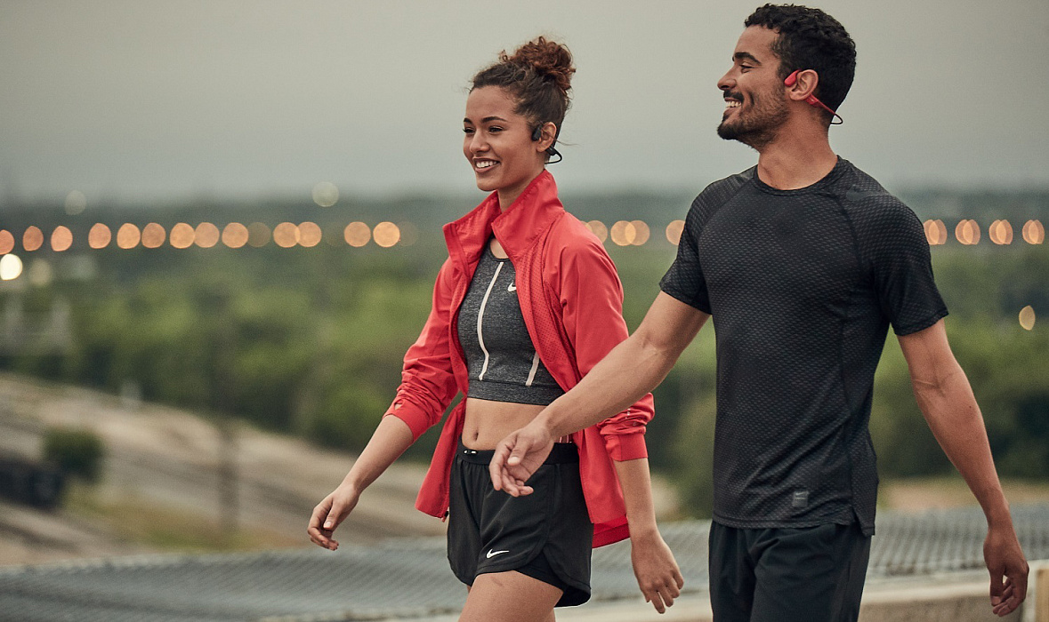 Bluetooth-наушники с микрофоном AfterShokz Aeropex AS800 (Cosmic Black) купить в интернет-магазине icover