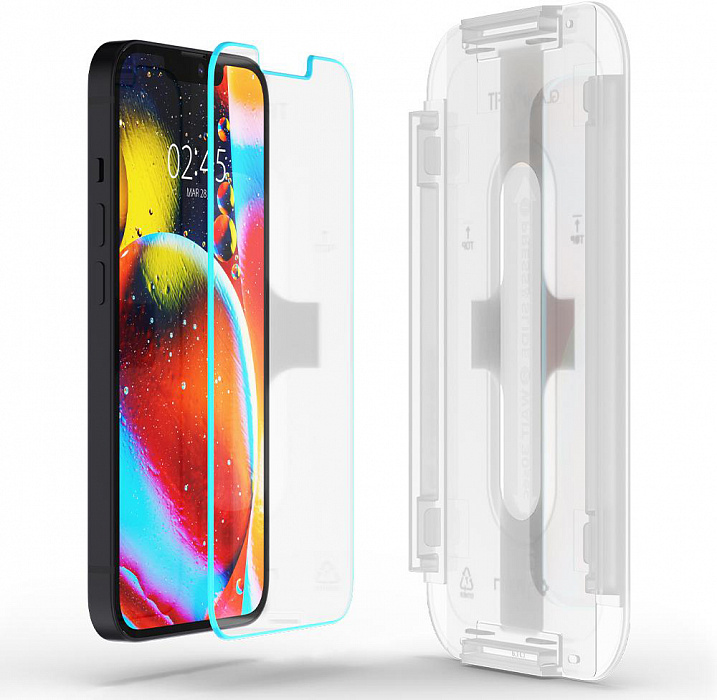 Защитное стекло Spigen Glas.tR EZ Fit Slim 2 Pack (AGL03396) для iPhone 13 mini (Clear) купить в интернет-магазине icover