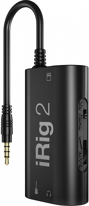 Аудиоинтерфейс для гитары IK Multimedia iRig 2 IP-IRIG2-PLG-IN (Black) купить в интернет-магазине icover