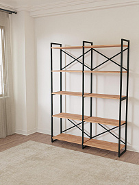 Купить стеллаж двойной лофт ridberg chicago 5 полок (oak/black) в Москве. В нашем каталоге интернет-магазина icover.ru вы можете ознакомиться с ценами, подробным описанием, фотографиями и техническими характеристиками. Низкие цены. Высокое качество. Доставка по России. Заказать товары по телефону +7(495)229-39-50 Стеллаж двойной лофт RIDBERG CHICAGO 5 полок (Oak/Black) купить в интернет-магазине icover