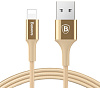 Кабель для iPod, iPhone, iPad Baseus Shining Cable with Jet metal 1m USB to Lightning CALSY-0V (Gold) купить в интернет-магазине icover