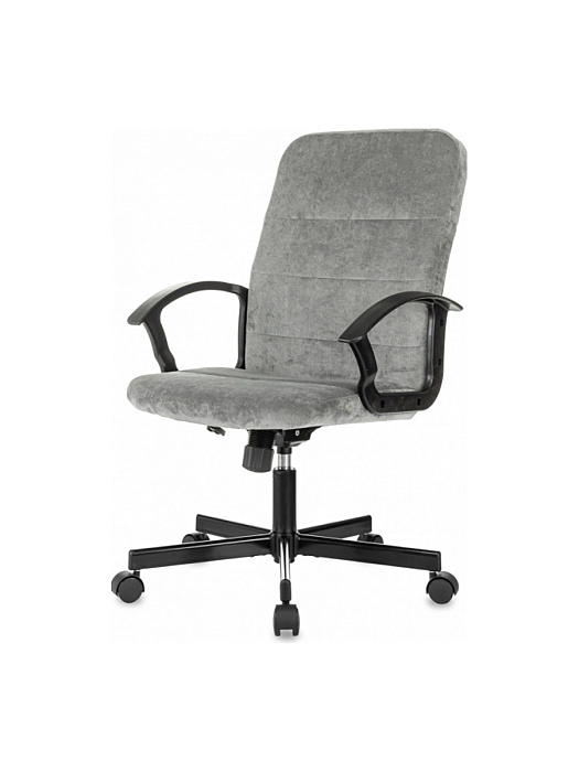 Кресло Бюрократ Triest Fabric Light-19 ткань/металл (Grey/Black) купить в интернет-магазине icover