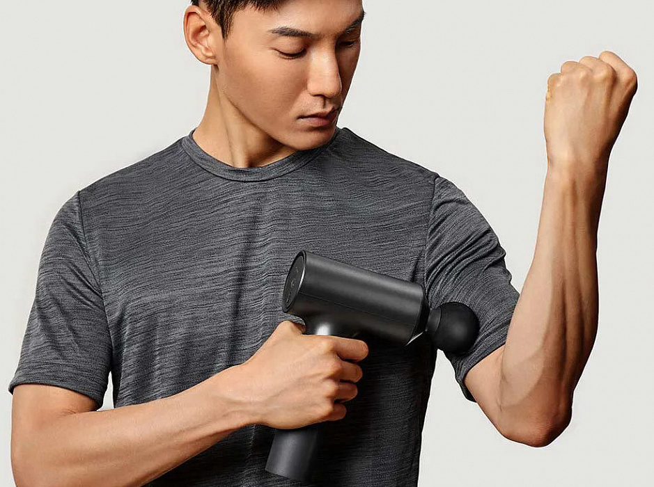 Перкуссионный массажер Xiaomi Mijia Fascia Gun MJJMQ01-ZJ (Black) купить в интернет-магазине icover