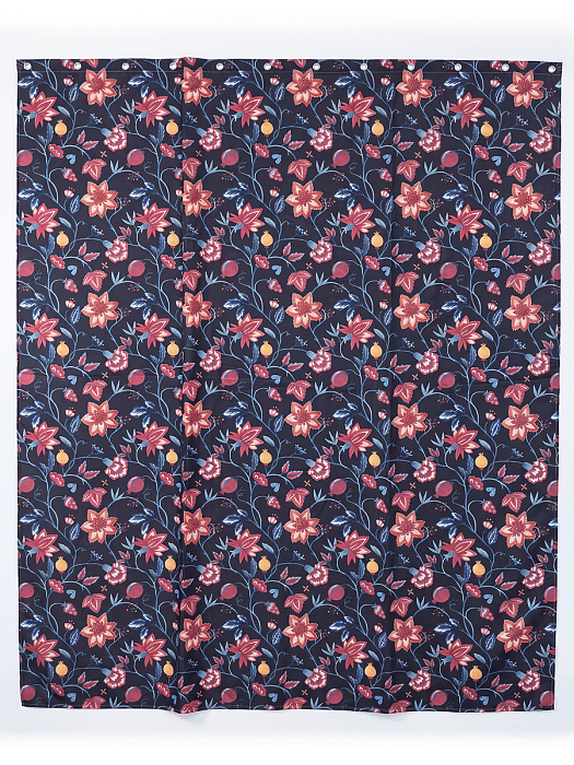 Штора для ванной комнаты Ridberg 180х200 см (Dark flowers) купить в интернет-магазине icover