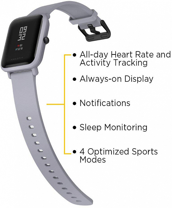 Умные часы Xiaomi Amazfit Bip UYG4024RT (White Cloud) купить в интернет-магазине icover