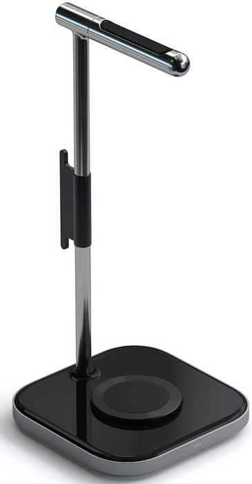 Подставка для наушников Satechi ST-UCHSMCM 2-In-1 Headphone Stand w/ Wireless Charger (Space Grey) купить в интернет-магазине icover