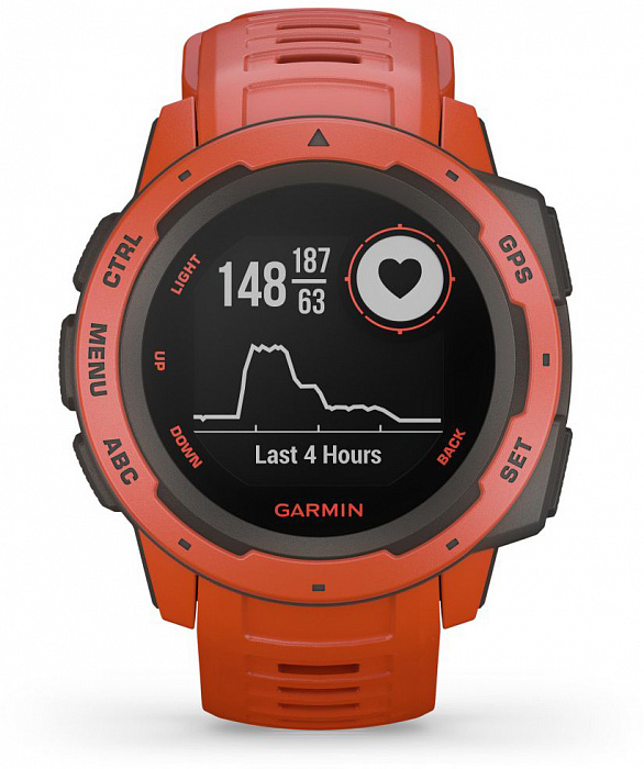 Умные часы Garmin Instinct 010-02064-02 (Flame Red) купить в интернет-магазине icover