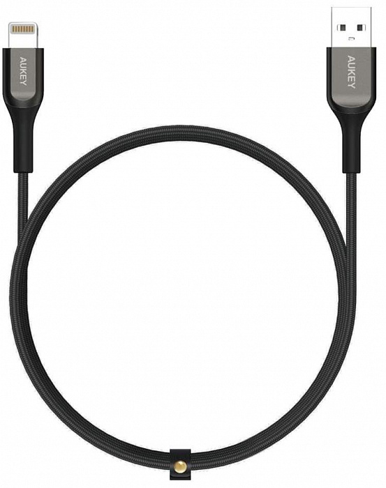 Кабель Aukey Kevlar (CB-AKL1-BL) USB-A/Lightning 1.2m (Black) купить в интернет-магазине icover