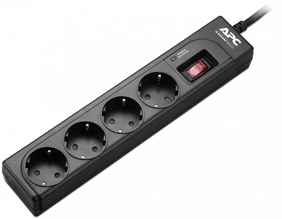 APC Essential SurgeArrest (P43B-RS) - сетевой фильтр (Black) купить в интернет-магазине icover
