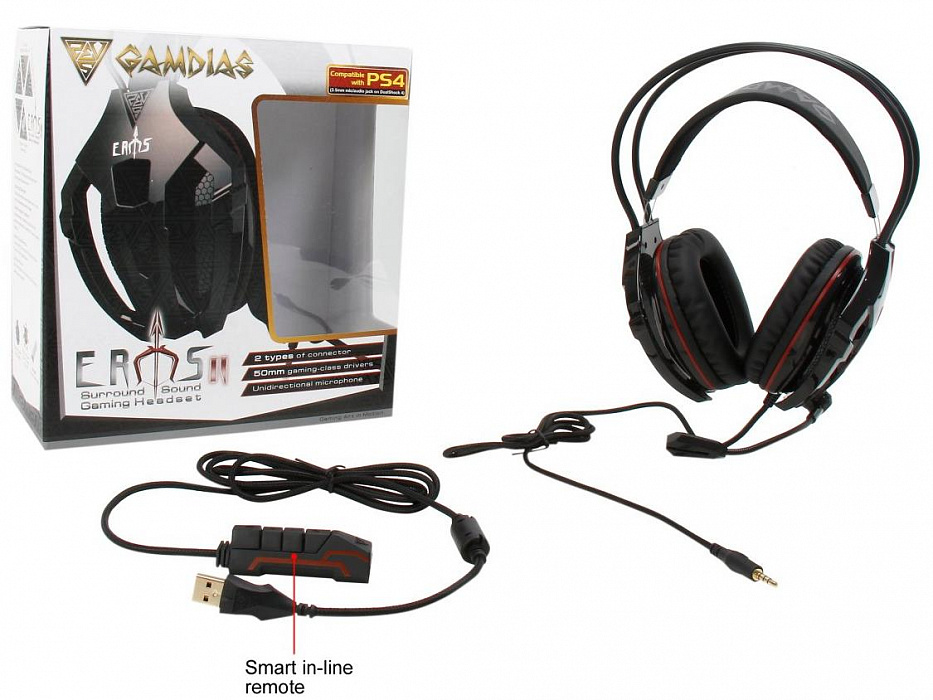 Gamdias Eros V2 (GHS3200u) - игровая гарнитура (Black) купить в интернет-магазине icover