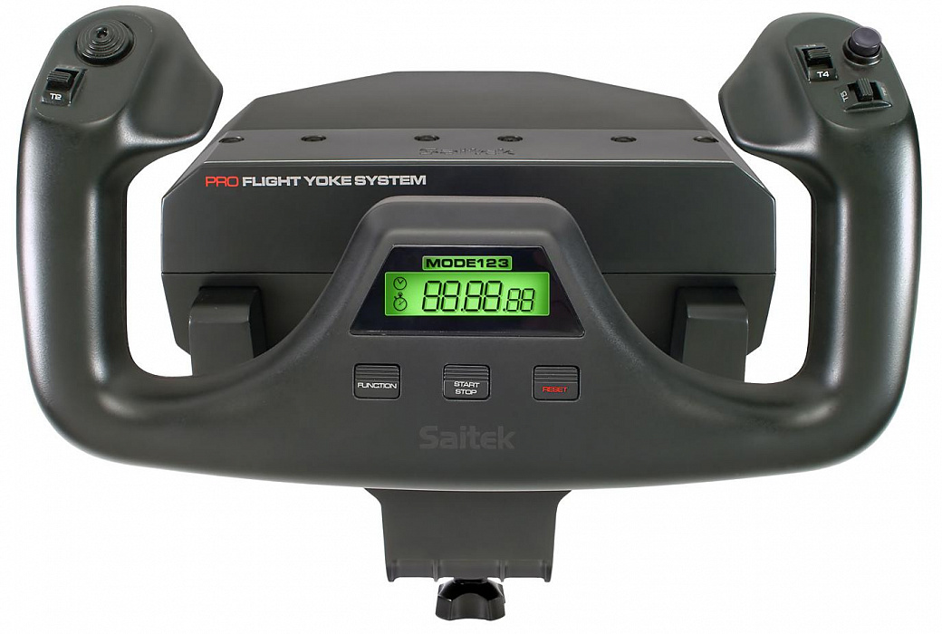 Saitek Pro Flight Yoke System (PZ44) - самолетный штурвал (Black) купить в интернет-магазине icover