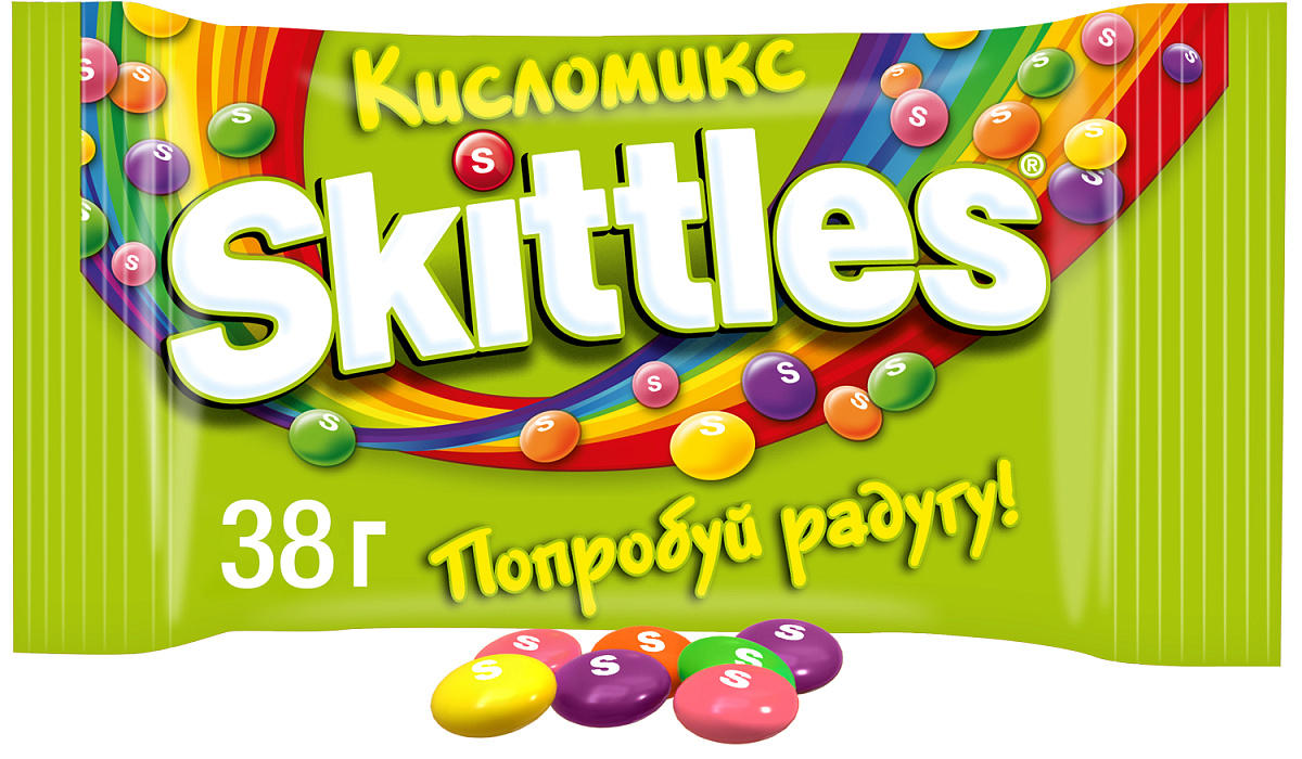 Ассорти DrageeMix драже Skittles Фрукты (4х38г), Кисломикс (4х38г), 2-в-1 (4х38г) купить в интернет-магазине icover