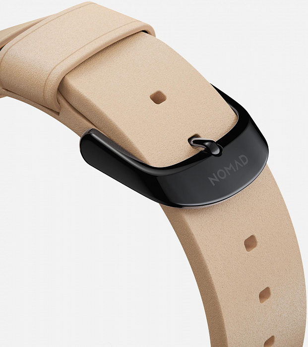 Ремешок Nomad Modern Slim Strap (NM10JNB000) для Apple Watch 38/40 mm (Biege/Black) купить в интернет-магазине icover