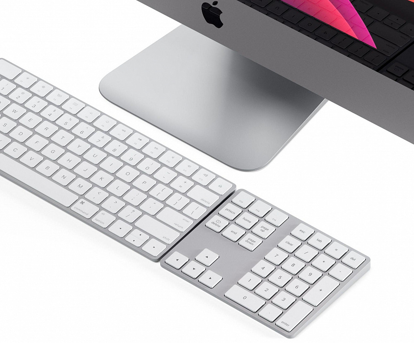 Беспроводная клавиатура Satechi Bluetooth Extended Keypad ST-XLABKS (Silver) купить в интернет-магазине icover