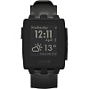 Pebble Steel - умные часы с кожаным ремешком в комплекте (Black Matte) купить в интернет-магазине icover