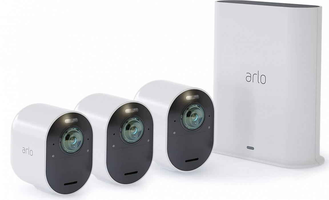 Комплект видеонаблюдения Netgear Arlo Security 3-Camera System (White) купить в интернет-магазине icover