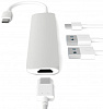 Мультипереходник Satechi Slim Aluminum Type-C Multi-Port Adapter 4K HDMI (Silver) купить в интернет-магазине icover