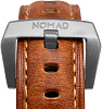 Ремешок Nomad Traditional Strap (NM1A4RST00) для Apple Watch Series SE/6/2/3/4 42/44 mm (Brown/Silver) купить в интернет-магазине icover