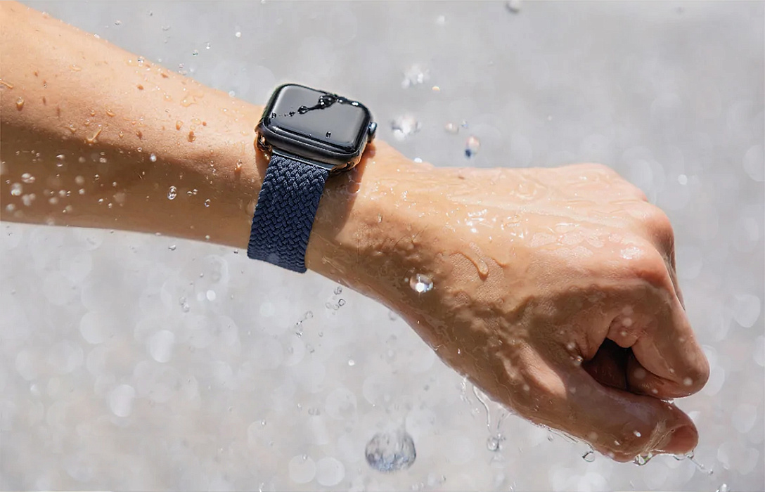 Ремешок Uniq Aspen (40MM-ASPOBLU) для Apple Watch 41 / 40 / 38 mm (Blue) купить в интернет-магазине icover