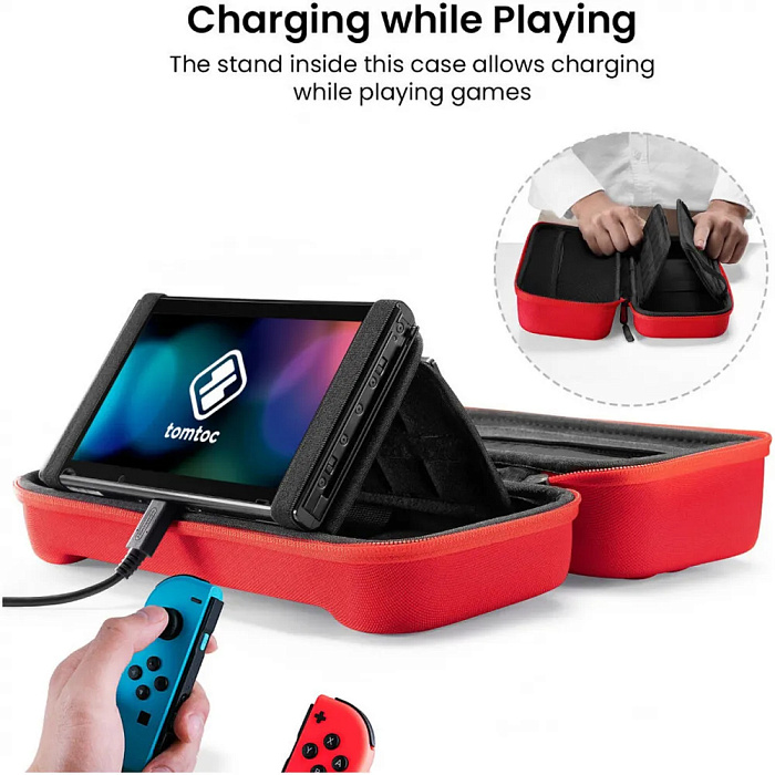Чехол Tomtoc Travel Case для Nintendo Switch/OLED (Red) купить в интернет-магазине icover