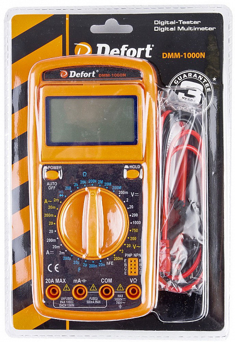 Мультитестер Defort DMM-1000N (98298123)  купить в интернет-магазине icover
