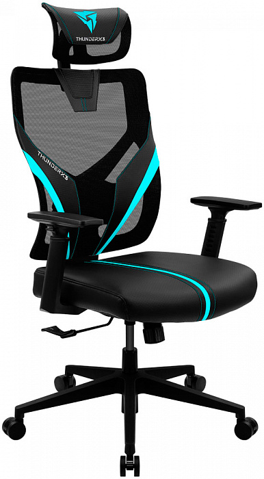 Игровое кресло ThunderX3 YAMA1 (Black/Cyan) купить в интернет-магазине icover
