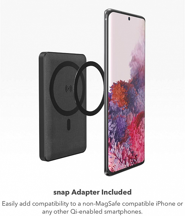Внешний аккумулятор Mophie Snap+ Juice Pack Mini (401107912) для iPhone 12/13 (Black) купить в интернет-магазине icover