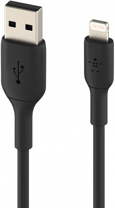 Кабель для iPhone, iPad Belkin Boost Charge USB-A/Lightning 1m CAA001bt1MBK (Black) купить в интернет-магазине icover