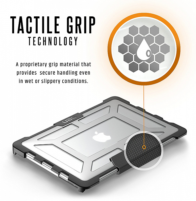 Защитный чехол UAG Rugged (MBP13-4G-L-IC) для MacBook Pro 13" 2016-2019 (Ice) купить в интернет-магазине icover