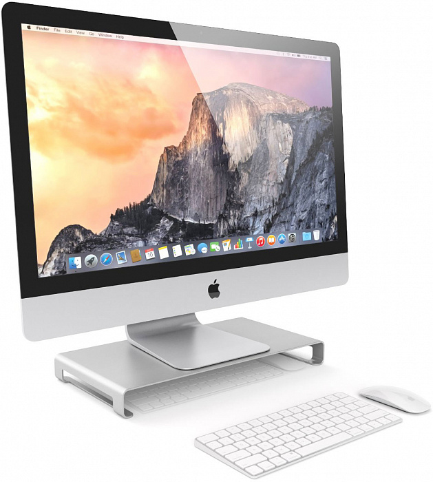 Подставка для монитора Satechi Aluminum Monitor Stand ST-ASMSS (Silver) купить в интернет-магазине icover