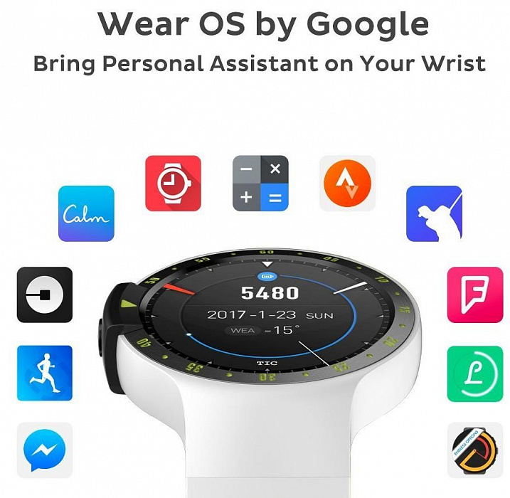 Умные часы Ticwatch Sport (Glacier) купить в интернет-магазине icover