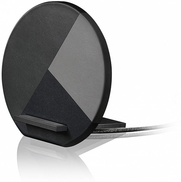 Беспроводное зарядное устройство Native Union Dock Marquetry DOCK-WL-MARQ-GRY (Grey) купить в интернет-магазине icover