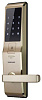 Биометрический дверной замок с ручкой Samsung SHS-H705 FBG/EN 5230 (Gold) купить в интернет-магазине icover