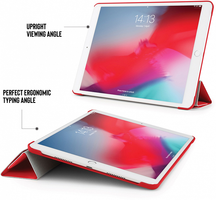 Чехол Pipetto Origami (P043-53-4) для iPad Air/Pro 10.5" (Red) купить в интернет-магазине icover