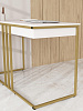 Стол письменный RIDBERG KENTUCKY (White/Gold) купить в интернет-магазине icover