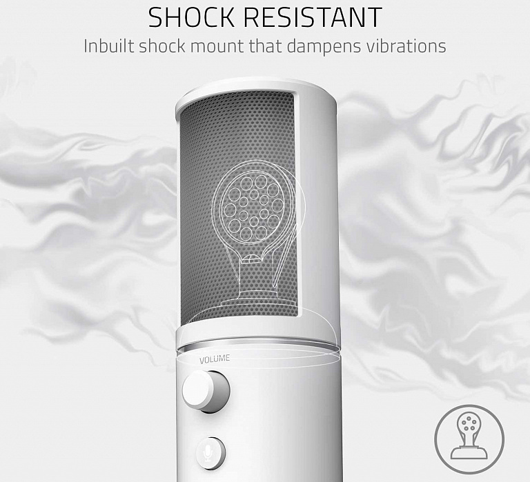 Микрофон Razer Seiren X (Mercury White) купить в интернет-магазине icover