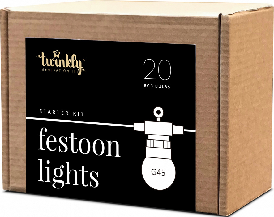Smart-гирлянда Twinkly Festoon Lights Starter Kit (TWF-020-STP) купить в интернет-магазине icover