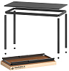 Письменный стол для компьютера Eureka Ergonomic ERK-CD-5501 (Black) купить в интернет-магазине icover