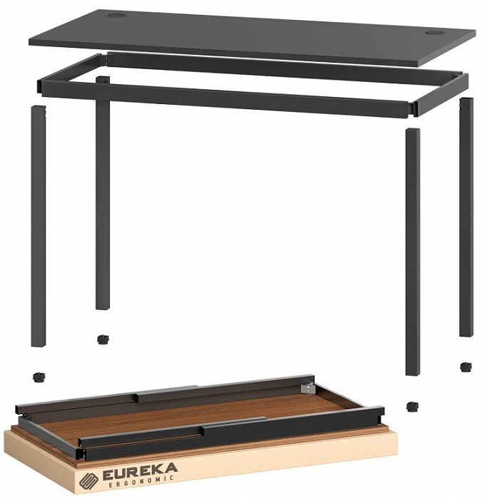 Письменный стол для компьютера Eureka Ergonomic ERK-CD-5501 (Black) купить в интернет-магазине icover
