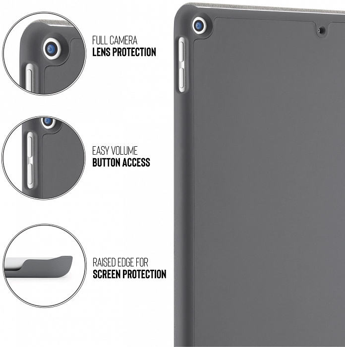 Чехол Pipetto Origami (P030-50-7) для iPad 10.2" (Dark Grey) купить в интернет-магазине icover