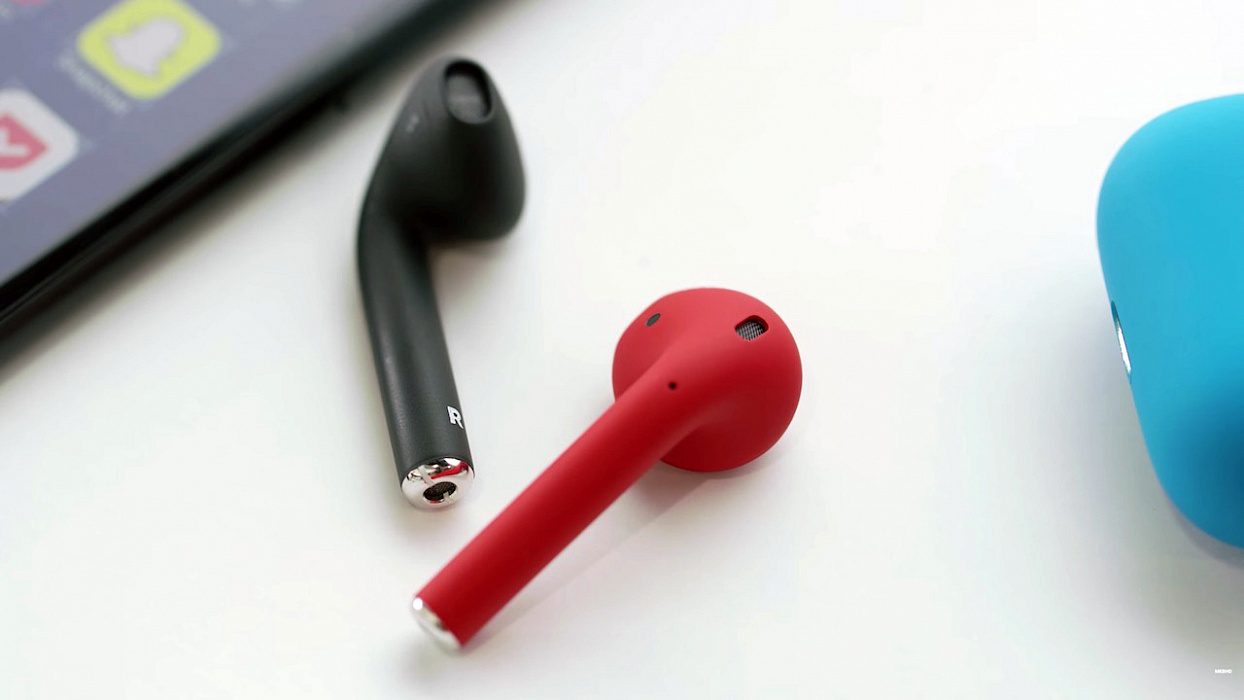 Беспроводные наушники Apple AirPods Color (Matt Red) купить в интернет-магазине icover