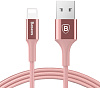Кабель для iPod, iPhone, iPad Baseus Shining Cable with Jet metal 1m USB to Lightning CALSY-0R (Rose Gold) купить в интернет-магазине icover