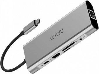USB-концентратор Wiwu Apollo Expander USB-C A931RTH (Grey)