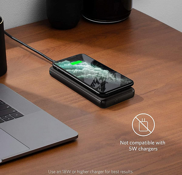 Внешний аккумулятор Anker PowerCore III Sense Wireless 10000 mAh (Black) купить в интернет-магазине icover