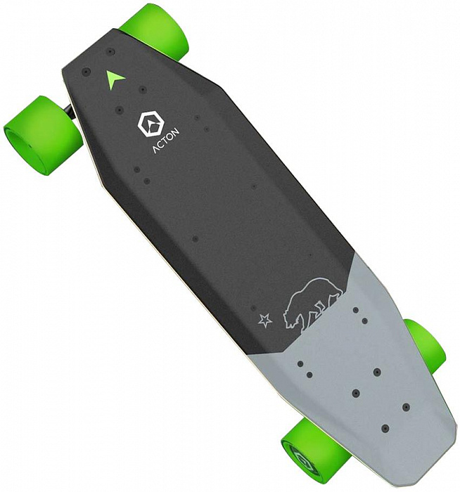 Скейтборд Xiaomi Acton Electric Skateboard NXT-33001 (Gray/Green) купить в интернет-магазине icover