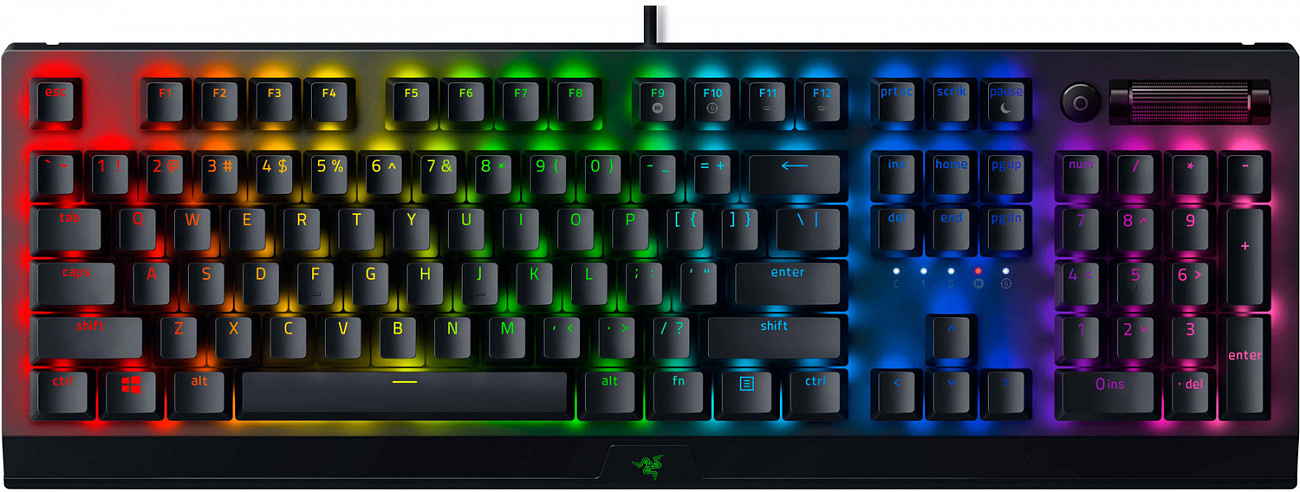 Игровая клавиатура Razer BlackWidow V3 Green Switch Russian Layout (RZ03-03540800-R3R1) купить в интернет-магазине icover