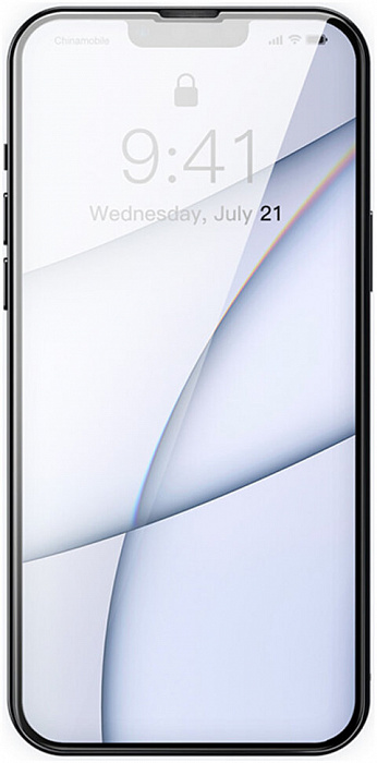 Защитное стекло Baseus Curved Crack-resistant edges 0.23 (SGQP020201) для iPhone 13 Pro Max (Black) купить в интернет-магазине icover