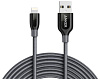 Кабель для iPod, iPhone, iPad Anker PowerLine+ 3 m (A8123HA1) Lightning to USB (Grey) купить в интернет-магазине icover