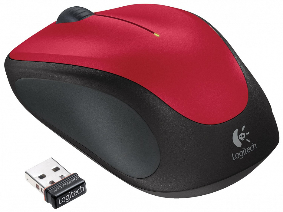 Мышь беспроводная Logitech Wireless Mouse M235 910-002496 (Red/Black) купить в интернет-магазине icover