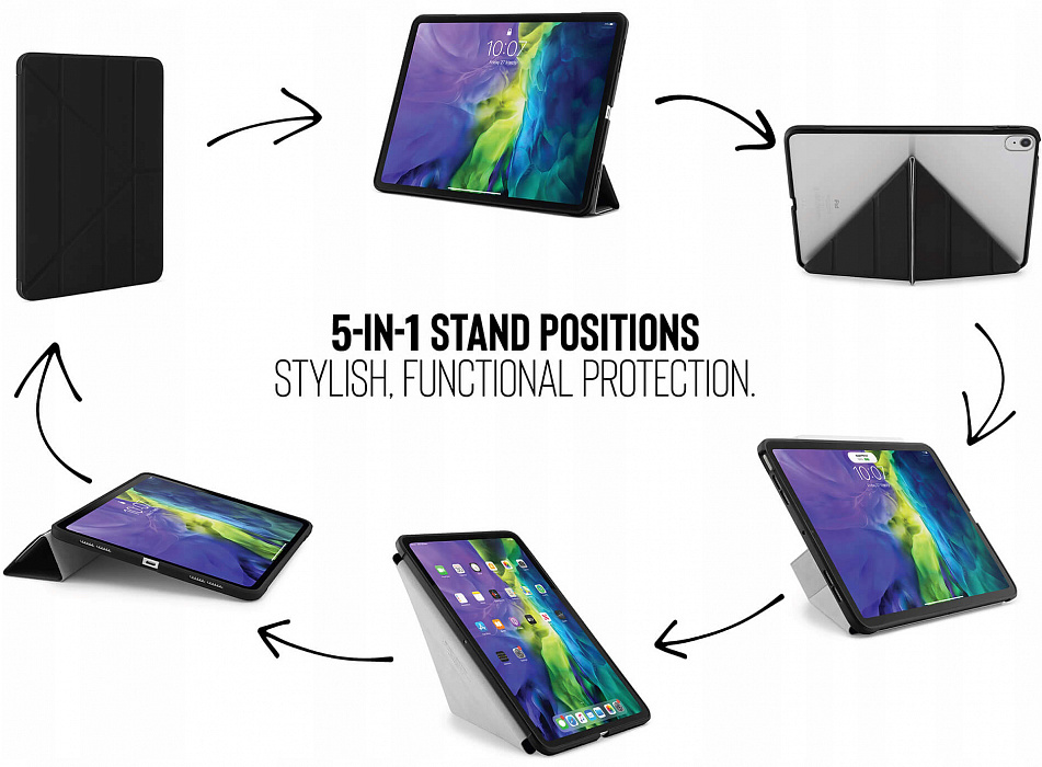 Чехол Pipetto Origami Pencil (P048-49-S) для iPad mini 6 (Black) купить в интернет-магазине icover